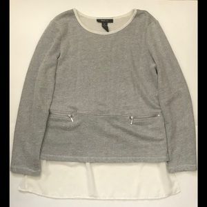 Style & Co. Gray Sweater with pockets size Medium
